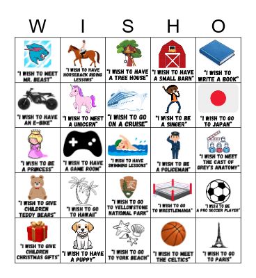 Wish Bingo Card