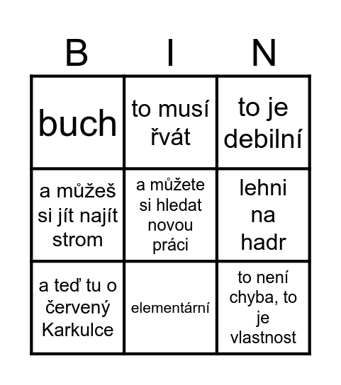 🐸 Bingo Card
