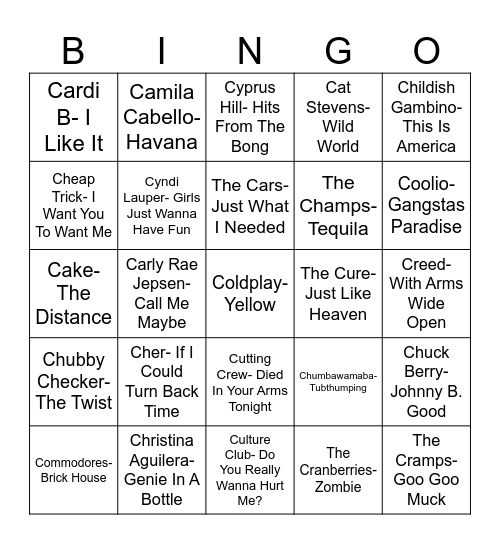 Radio Bingo "C" Section Bingo Card