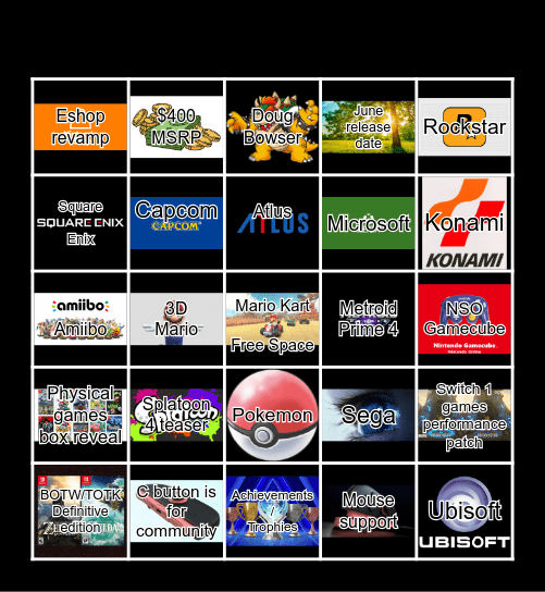 SWITCH 2 DIRECT Bingo Card