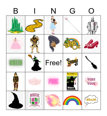 Wicked Oz Fest Bingo Card