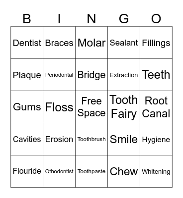 Dental Depot Bingo Card