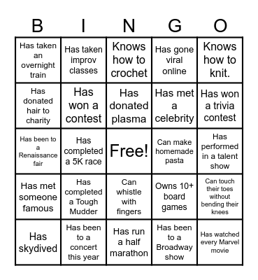 UMA Marketing In-Person: Spring '25 Bingo Card