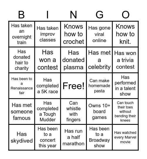UMA Marketing In-Person: Spring '25 Bingo Card