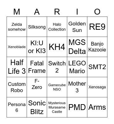 Instant Win: Eternal Darkness Bingo Card