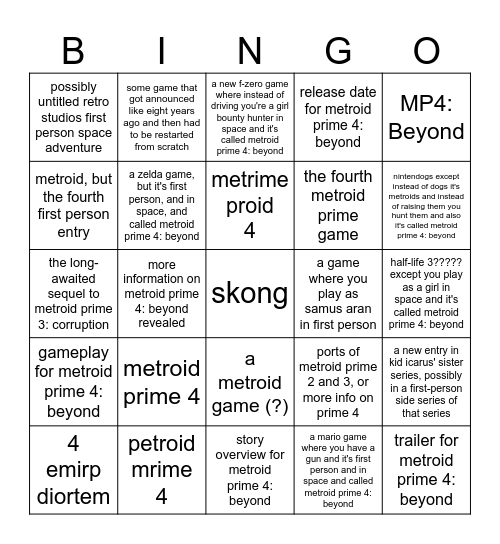 switch 2 direct bingo Card