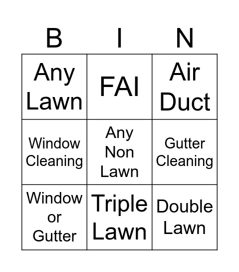 Spring Has Sprung Bingo Card