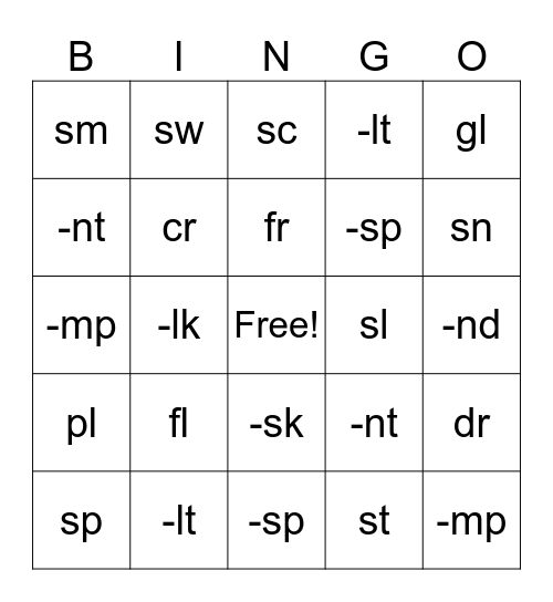 BINGO: SONDAY SYSTEM 1 Bingo Card