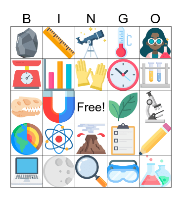 SCIENCE Bingo Card