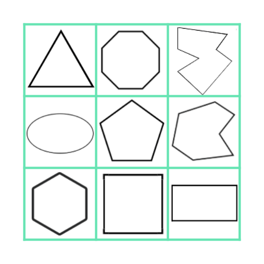 2D SHAPES BINGO! Bingo Card