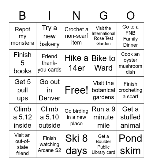 Bingo Card
