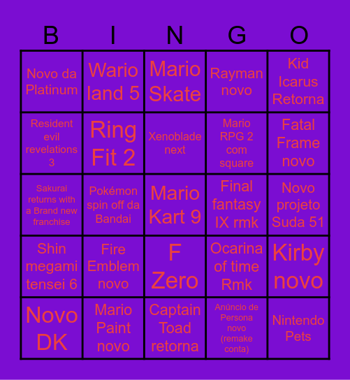 Sabrina Carpenter Bingo Card