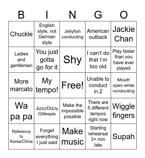 NOI X NOSPR BINGO! Bingo Card