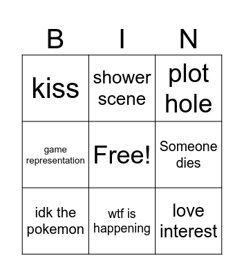 pokemon Bingo Card