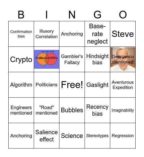 Policy Sciences Bingo Card
