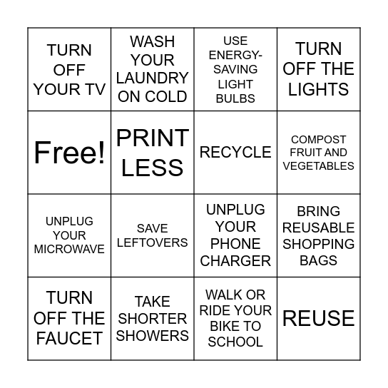STOP BEFORE IT'S TOO LATE! Bingo Card