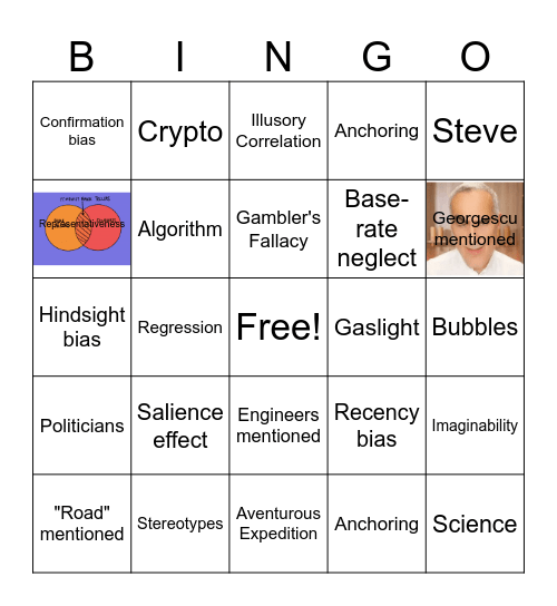 Policy Sciences Bingo Card