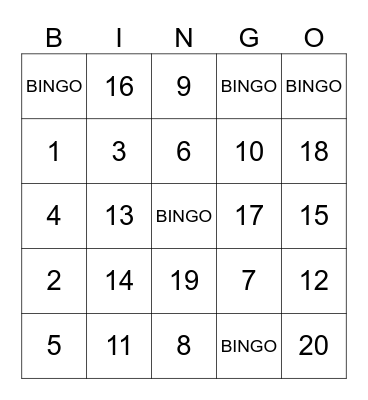 The Neurodiversity QUIZ Bingo Card