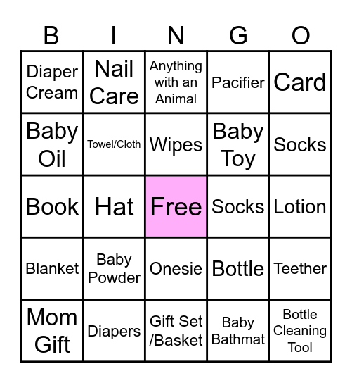 Gift Bingo! Bingo Card