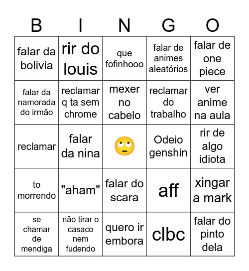 Bingo Maluu Bingo Card