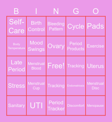 Flow & Tell Bingo Card