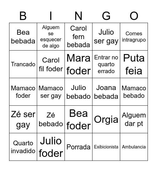Maiiorca Bingo Card