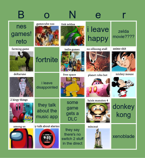 𝓷𝓲𝓷𝓽𝓮𝓭𝓸𝓼     𝓽𝓸𝓭𝓪𝔂𝓼 Bingo Card