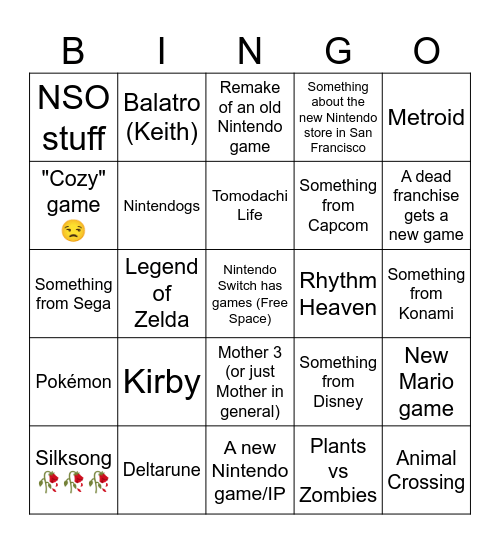 Almighty Direct Bingo Card