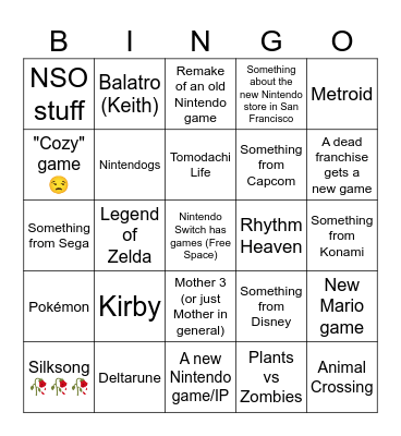 Almighty Direct Bingo Card