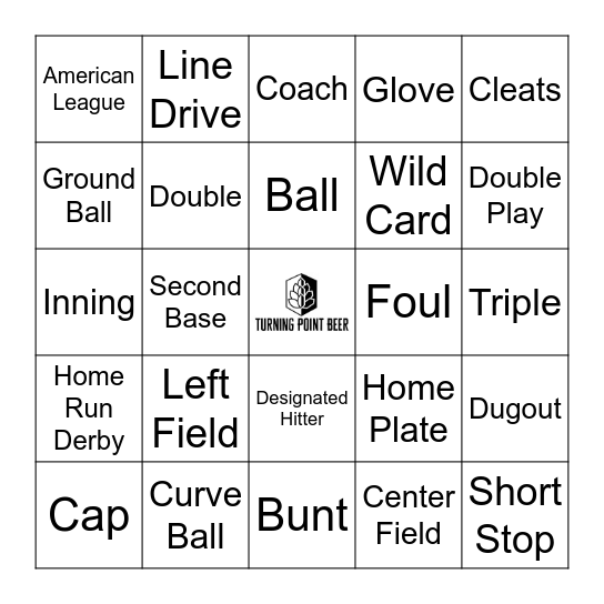 Baseball Bingo Card
