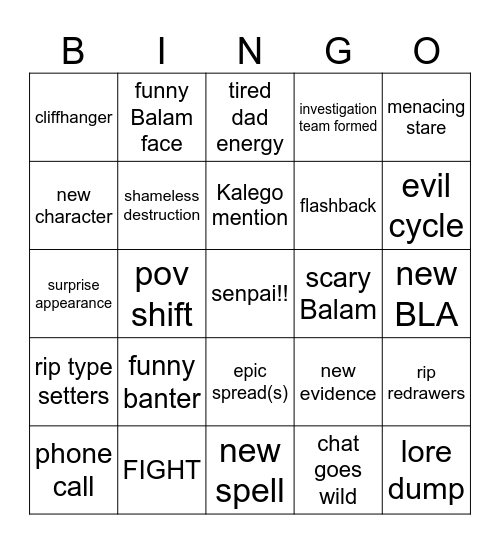 Detectives On the Case Bingo Card