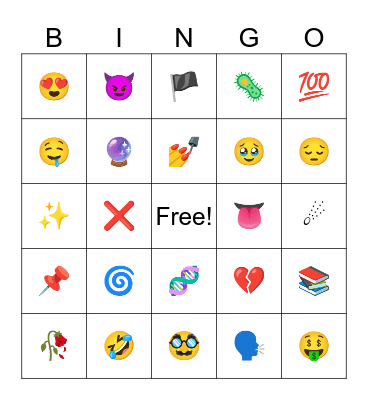 Infinite Craft Emoji Bingo Card