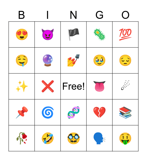 Infinite Craft Emoji Bingo Card