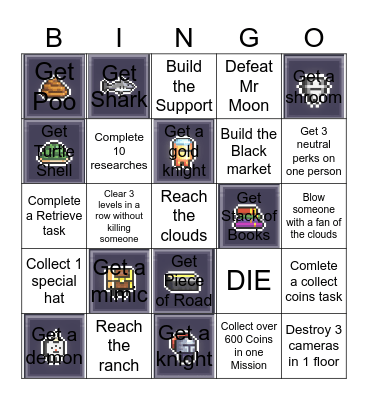 Mr Suns Hatbox Bingo Card