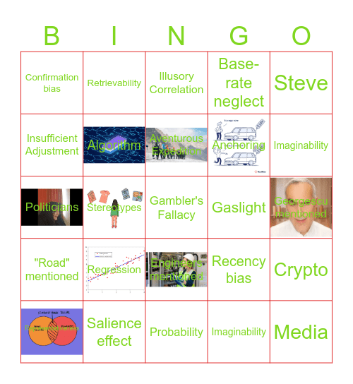 Policy Sciences Bingo Card