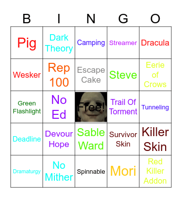Chaos Shuffle Bingo Card