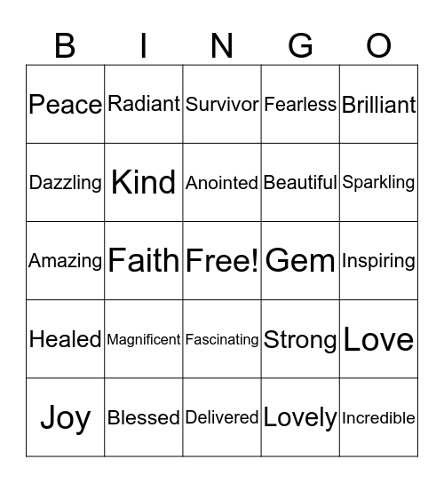 Life's Always Good Bingo Card