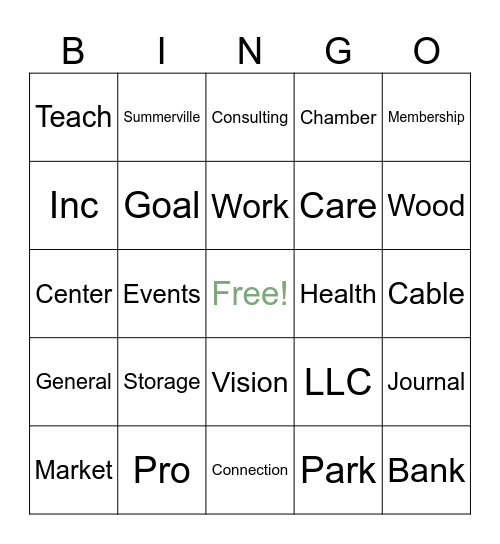 New Member Coffee Bingo Card