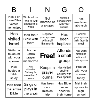 Find Someone Who... Bingo Card