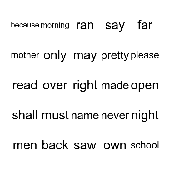 Level 2 (27-49) Bingo Card