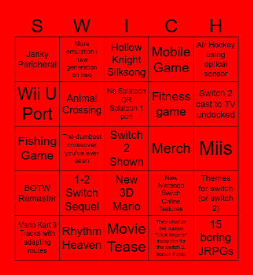Double Direct Bingo Card