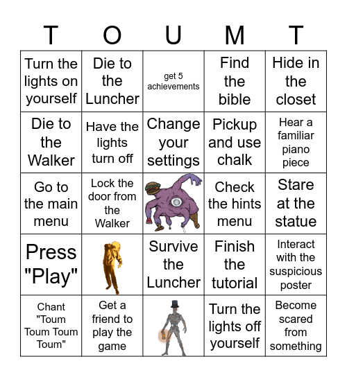 Toumthump Bingo! Bingo Card