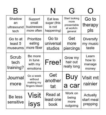 2025 bingo Card