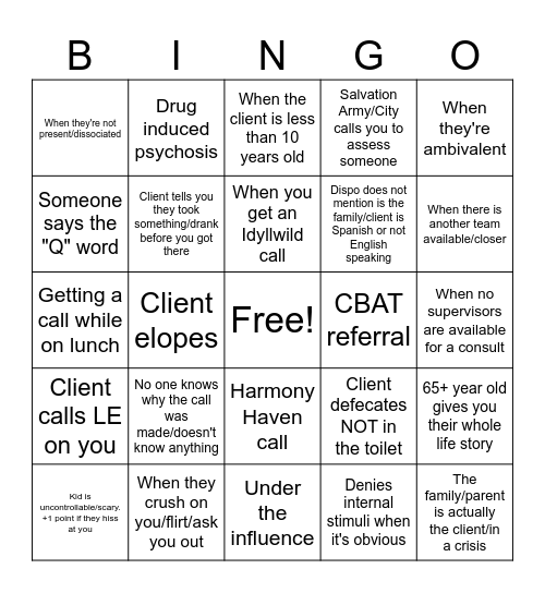 BINGO Card