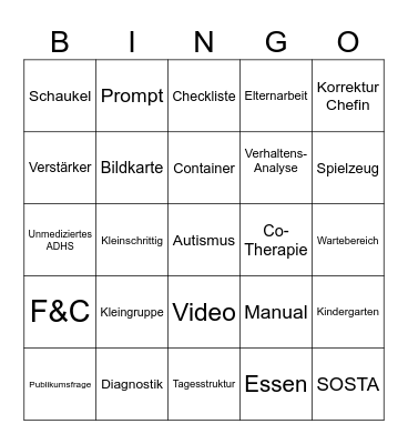 Bingo-Time Bingo Card
