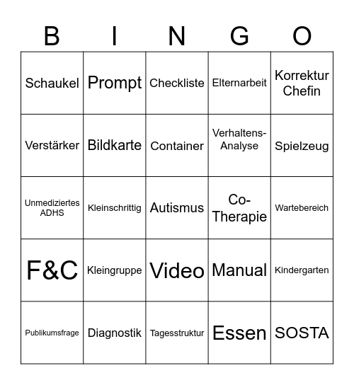 Bingo-Time Bingo Card