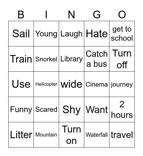 Family&friends 3 Bingo Card