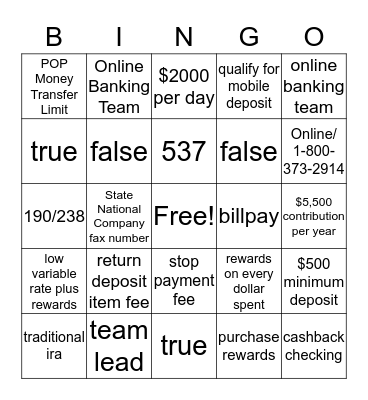 Customer Service Week Bingo Card