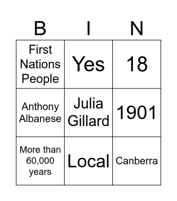 Democracy Bingo! Bingo Card