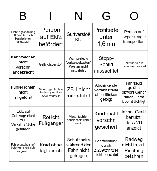 TBNR Bingo Card